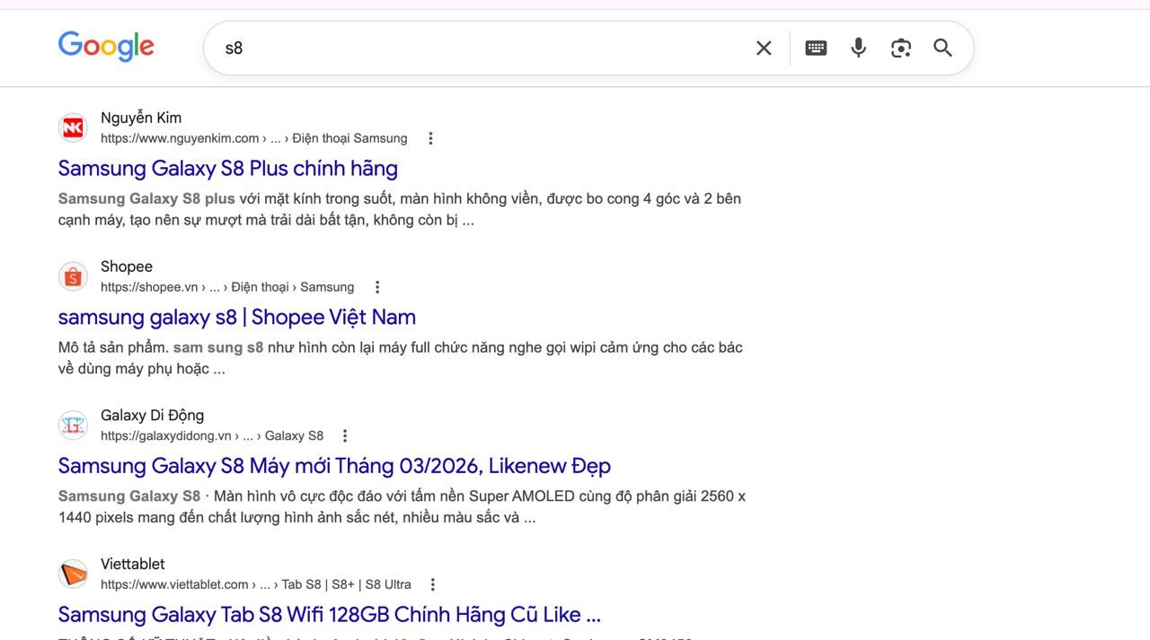 Google đang hiểu sai về S8
